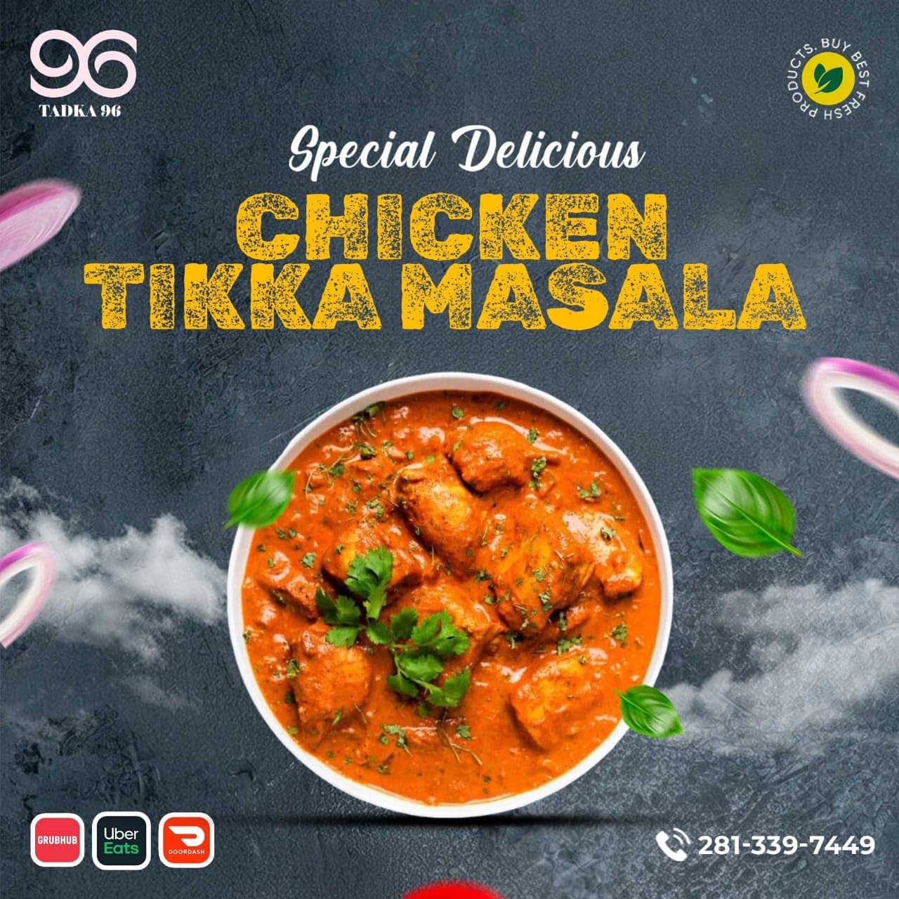 Chicken Tikka Masala — bold tomato cream sauce